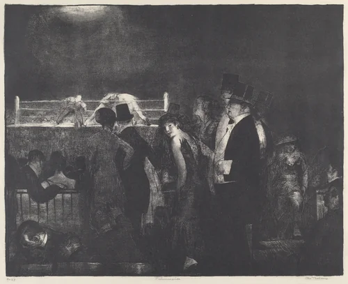 Preliminaries by George Bellows, print, 1916