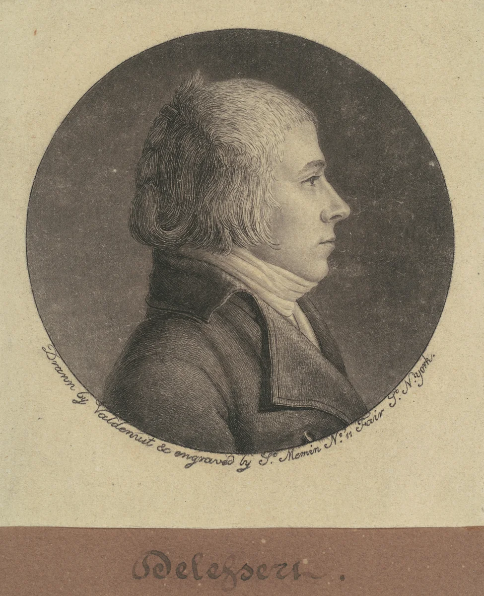 Delessert by Charles B. J. Févret de Saint-Mémin, print, 1796