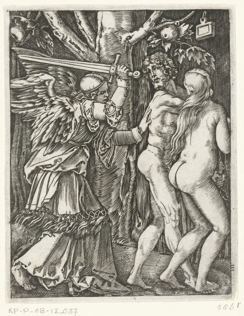 Expulsion from Paradise by Unknown, print, 1510-1515