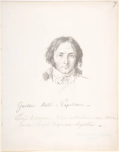 Gaetano Rossi Napoletano by Jean Baptiste Joseph Wicar, drawing, 1770-1834