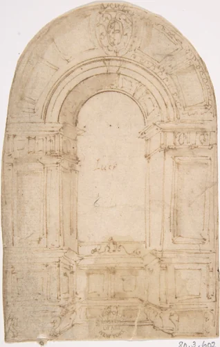 Design for Window by anonymous, drawing, 1500-1600