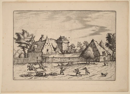 Farms in a Court by Lucas van Doetechum
Johannes van Doetechum the Elder
Master of the Small Landscapes, print, 1676