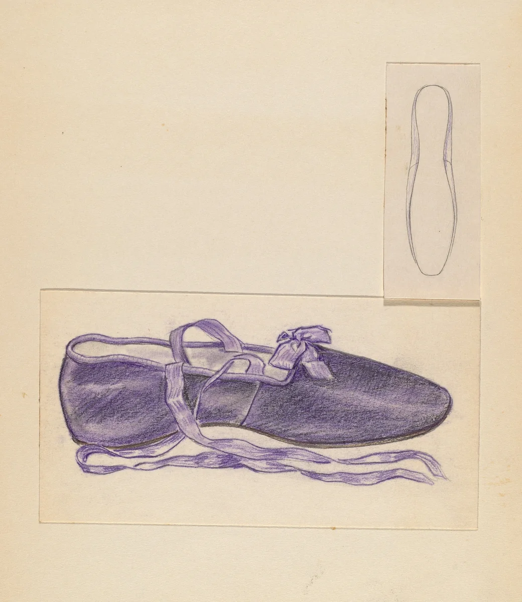Slipper by Melita Hofmann, index of american design, 1935-1942