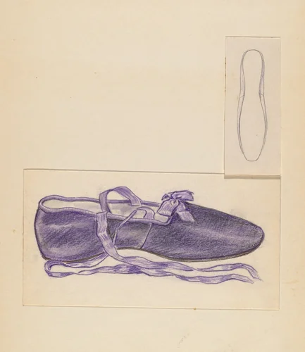 Slipper by Melita Hofmann, index of american design, 1935-1942
