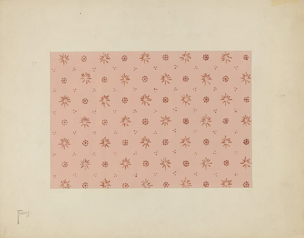 Wall Paper by Paul Farkas, index of american design, 1937