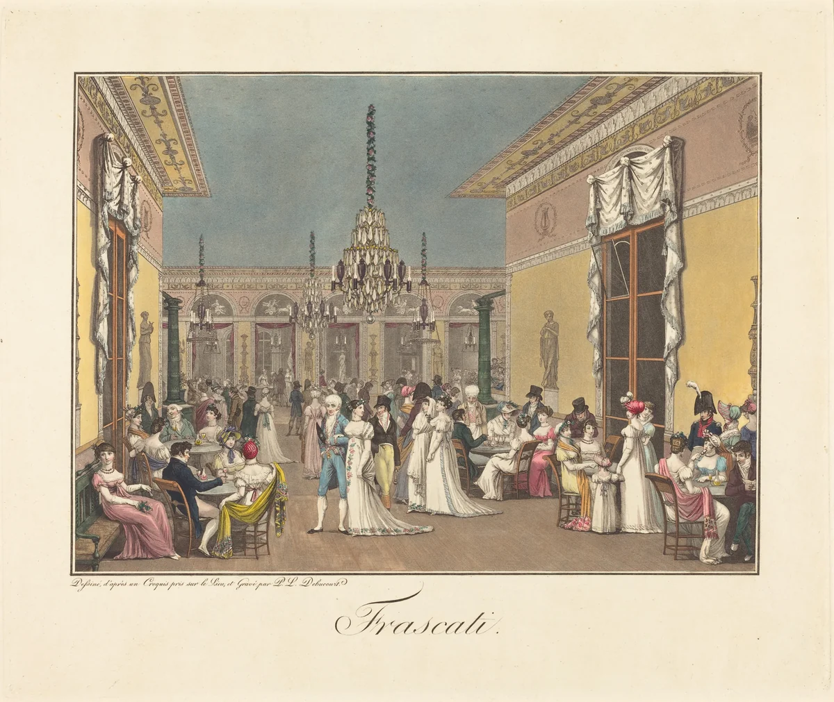 Frascati by Philibert Louis Debucourt, print, 1807