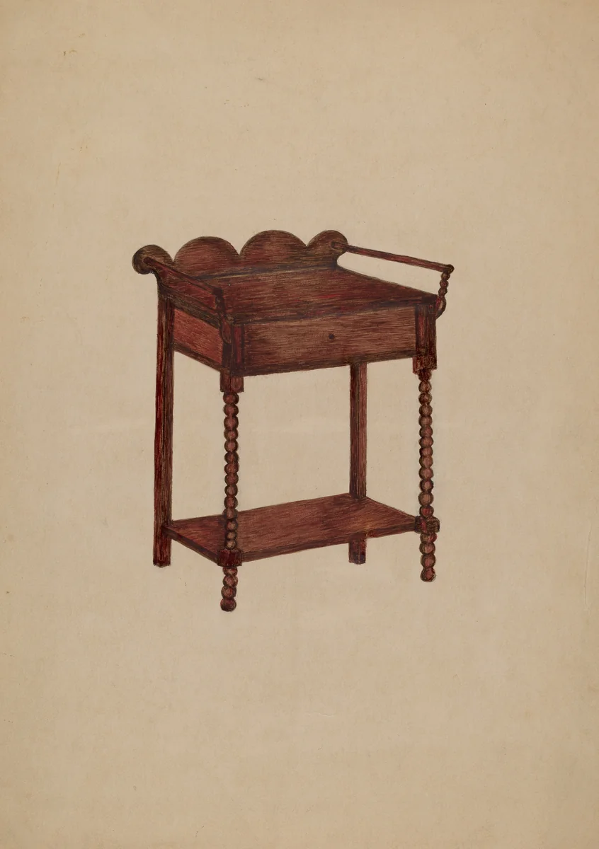 Wash Stand by Della Button, index of american design, 1940