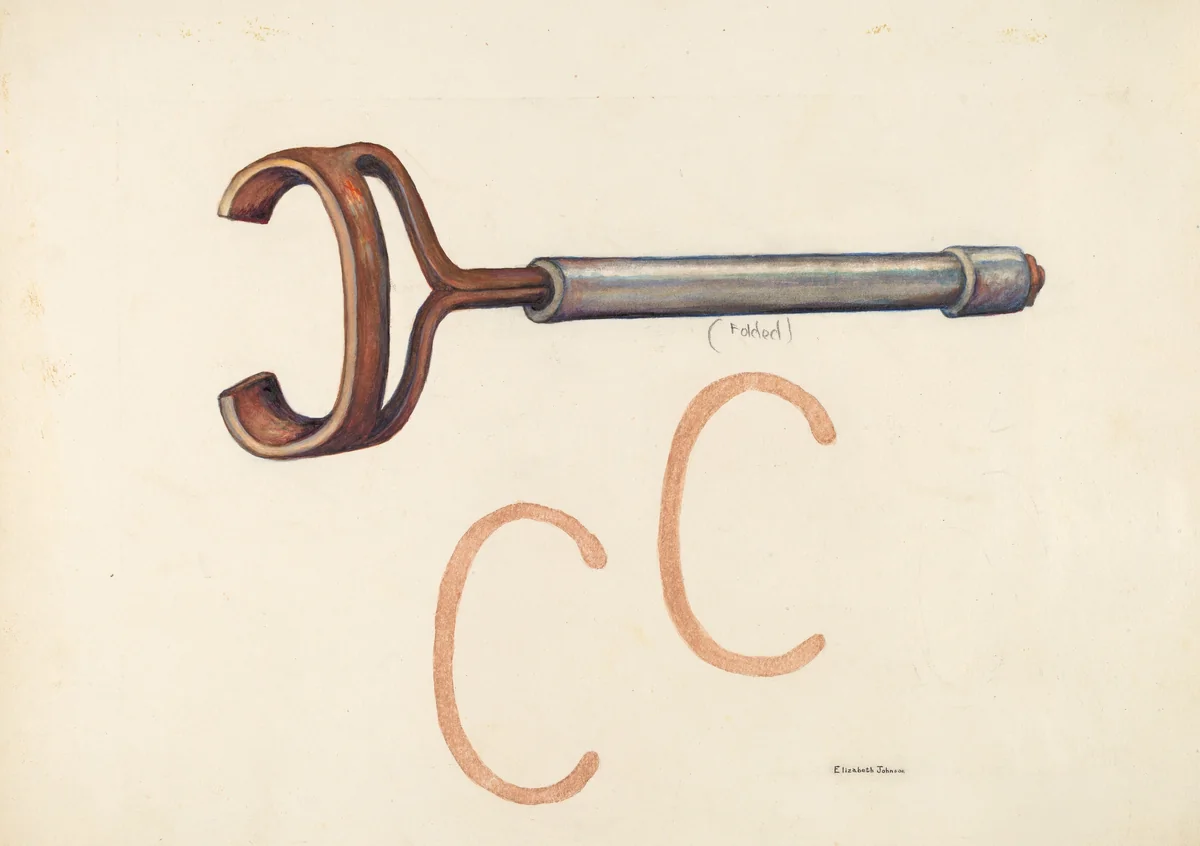 Branding Iron by Elizabeth Johnson, index of american design, 1942