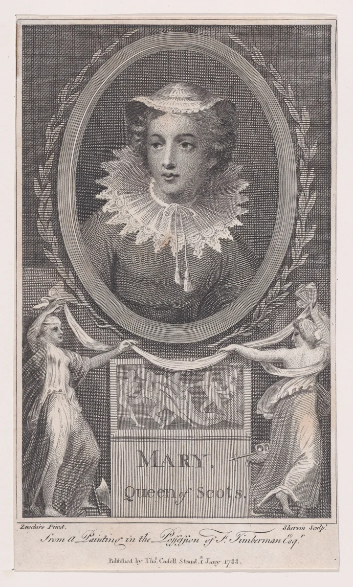 Mary, Queen of Scots by John Keyse Sherwin, print, 1788