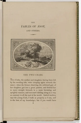 Headpiece (page 1) from The Fables of Aesop by Thomas Bewick, illustrated book, 1818