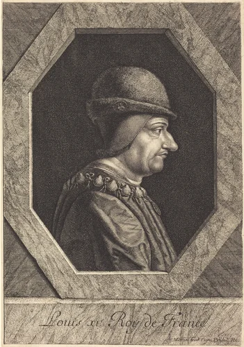 Louis XI by Jean Morin, print, 1600-1650