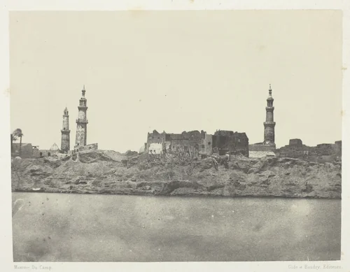 Vue Générale, Girgeh, Haute-Egypte, plate 14 from the album "Egypte, Nubie, Palestine et Syrie" (1852) by Maxime Du Camp, photograph, 1849-1851