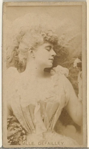 Mlle. Defailley, from the Actors and Actresses series (N145-8) issued by Duke Sons & Co. to promote Duke Cigarettes by W. Duke, Sons & Co., photograph, 1890-1895