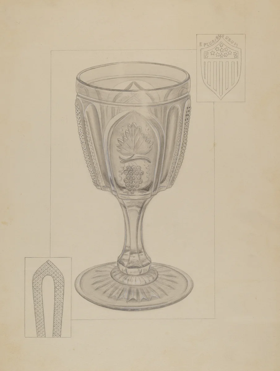 Goblet by Gertrude Lemberg, index of american design, 1936