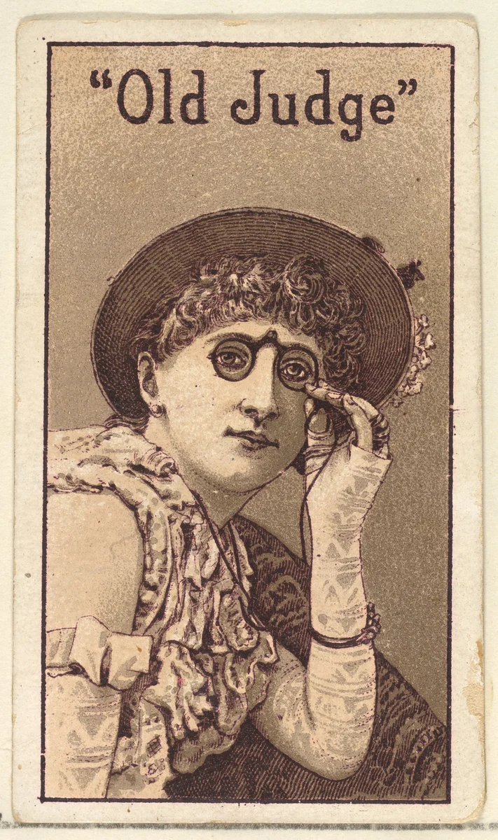 Actress from the Old Judge series (N167) for Old Judge Cigarettes by Goodwin & Company, print, 1886