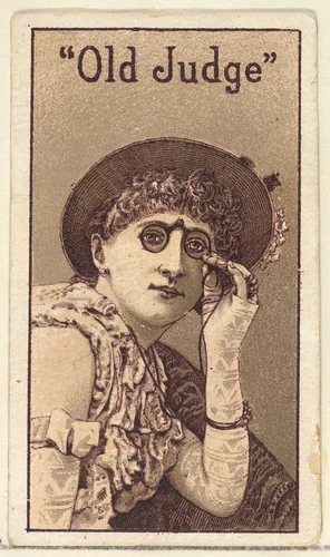 Actress from the Old Judge series (N167) for Old Judge Cigarettes by Goodwin & Company, print, 1886
