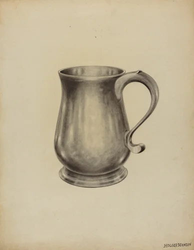 Silver Mug by Holger Hansen, index of american design, 1935-1942