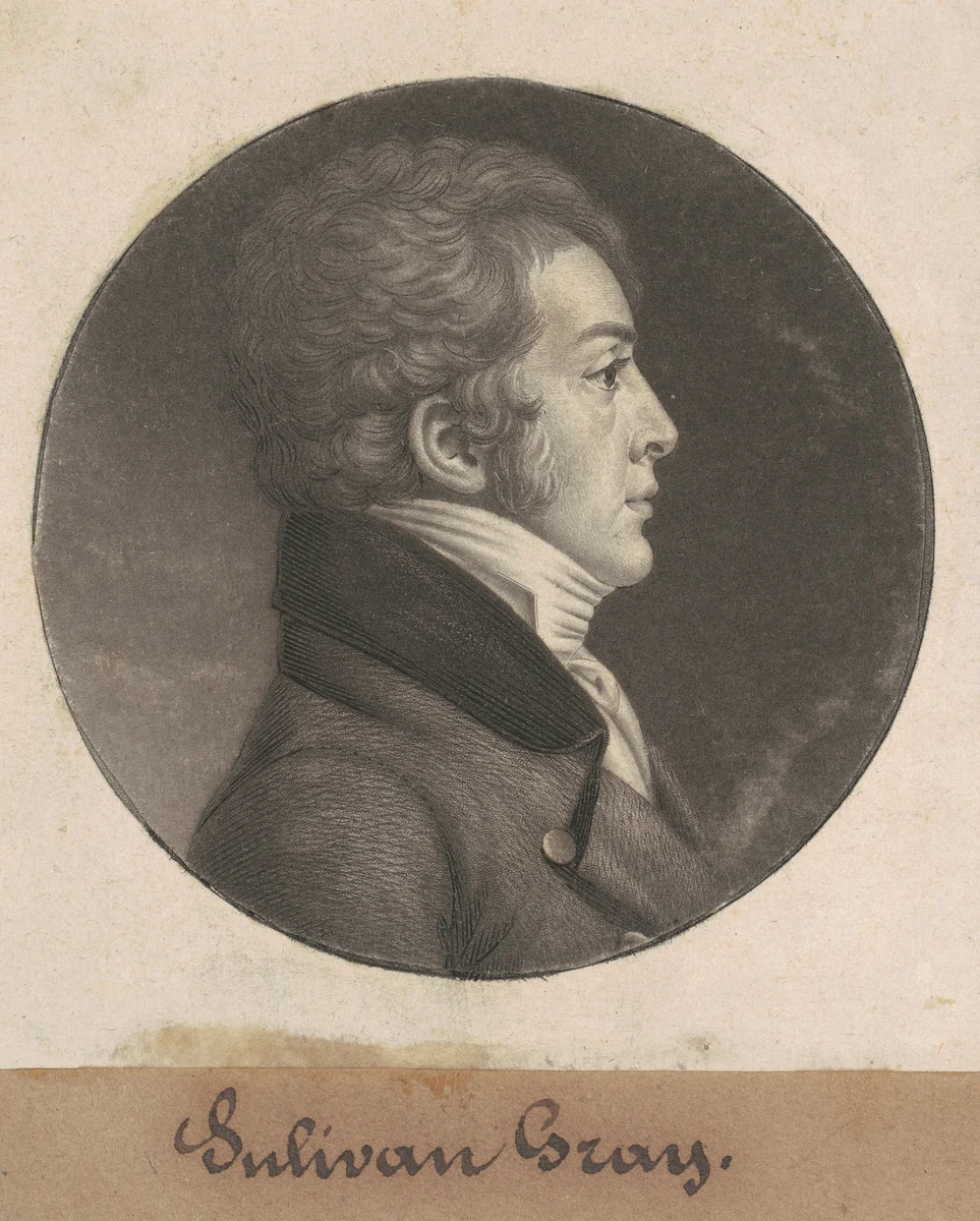 Sulivan Gray by Charles B. J. Févret de Saint-Mémin, print, 1807