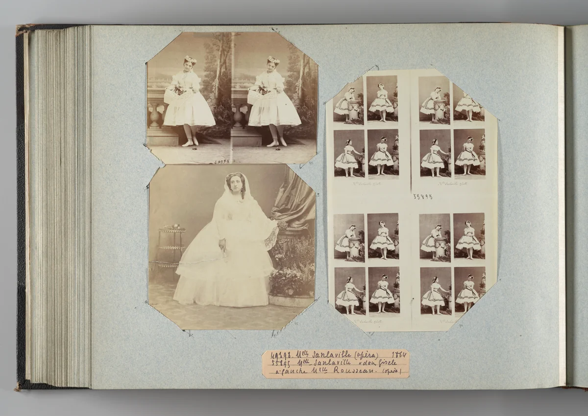 Mlle Rousseau by André Adolphe-Eugène Disdéri, photograph, 1864