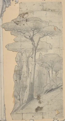 Design for a Stage Set at the Opéra, Paris by Eugène Cicéri, drawing, 1830-1890