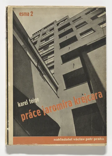 The work of Jaromír Krejcar (Práce Jaromíra Krejcara) by Karel Teige, design, 1933