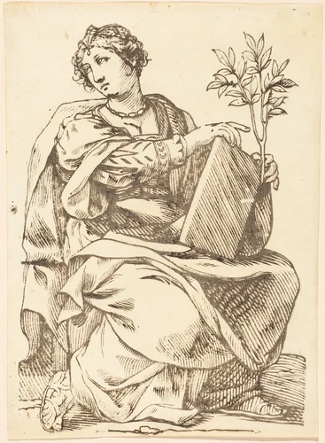 Sibylla Agrippa by Paul Maupin, Jacques Stella, print, 1620-1630