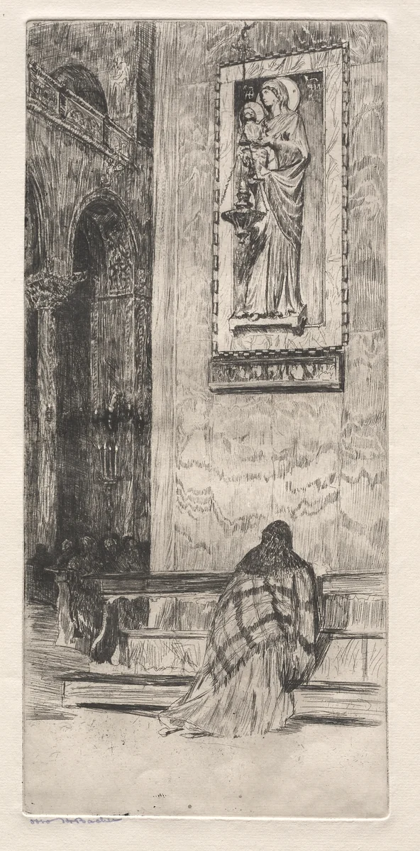 Etchings of Venice: St. Marks by Otto H. Bacher, print, 1800-1899