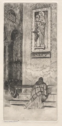 Etchings of Venice: St. Marks by Otto H. Bacher, print, 1800-1899
