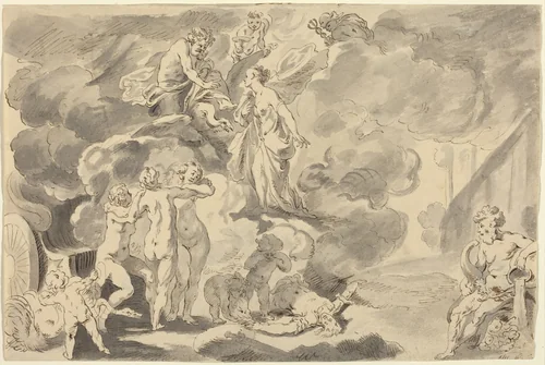 Death of Phaeton by Michael Burghers
Johann Liss, drawing, 1640-1723