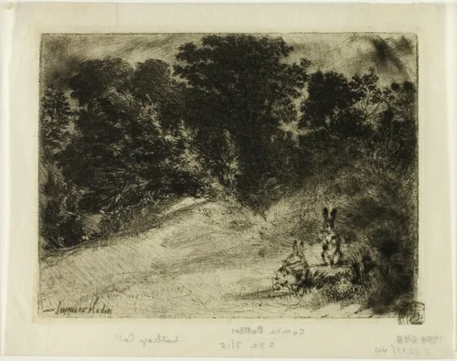 Combe Bottom by Francis Seymour-Haden, print, 1860