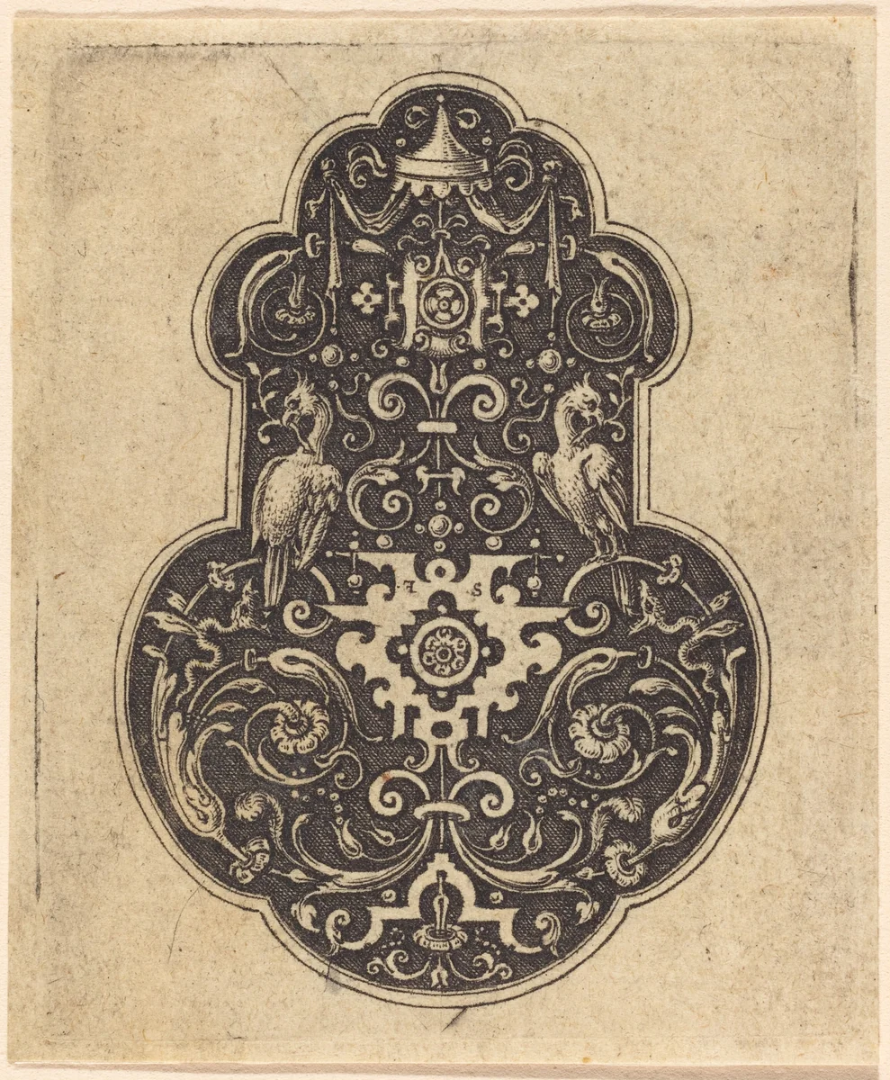 Arabesque Designs by Etienne Delaune, print, 1519-1583