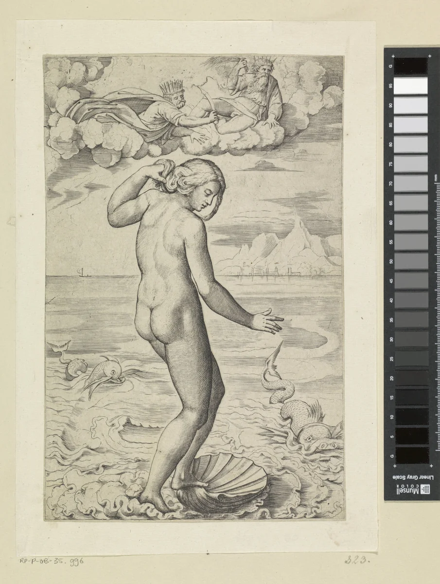 Geboorte van Venus by Unknown, print, 1498-1532