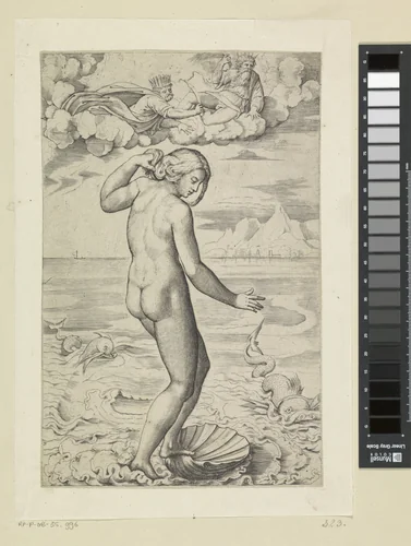 Geboorte van Venus by Unknown, print, 1498-1532
