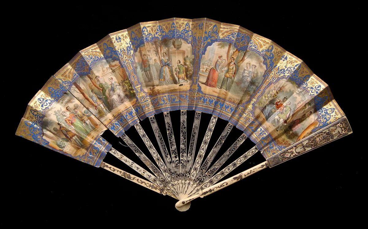 Fan by Eugene André, artwork, 1840-1859