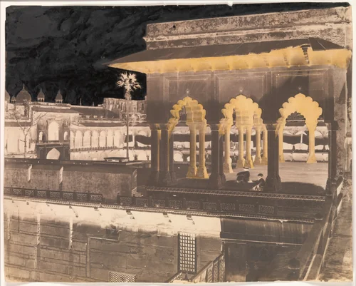 The Diwan-i Khas from the Mussaman Burj, Agra Palace by John Murray, photograph, 1862-1864