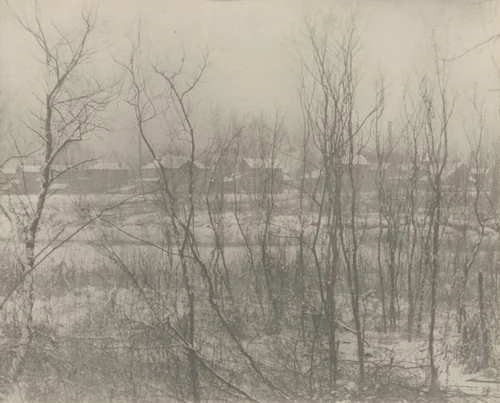 Factory Town in Winter by Clarence H. White, photograph, 1906