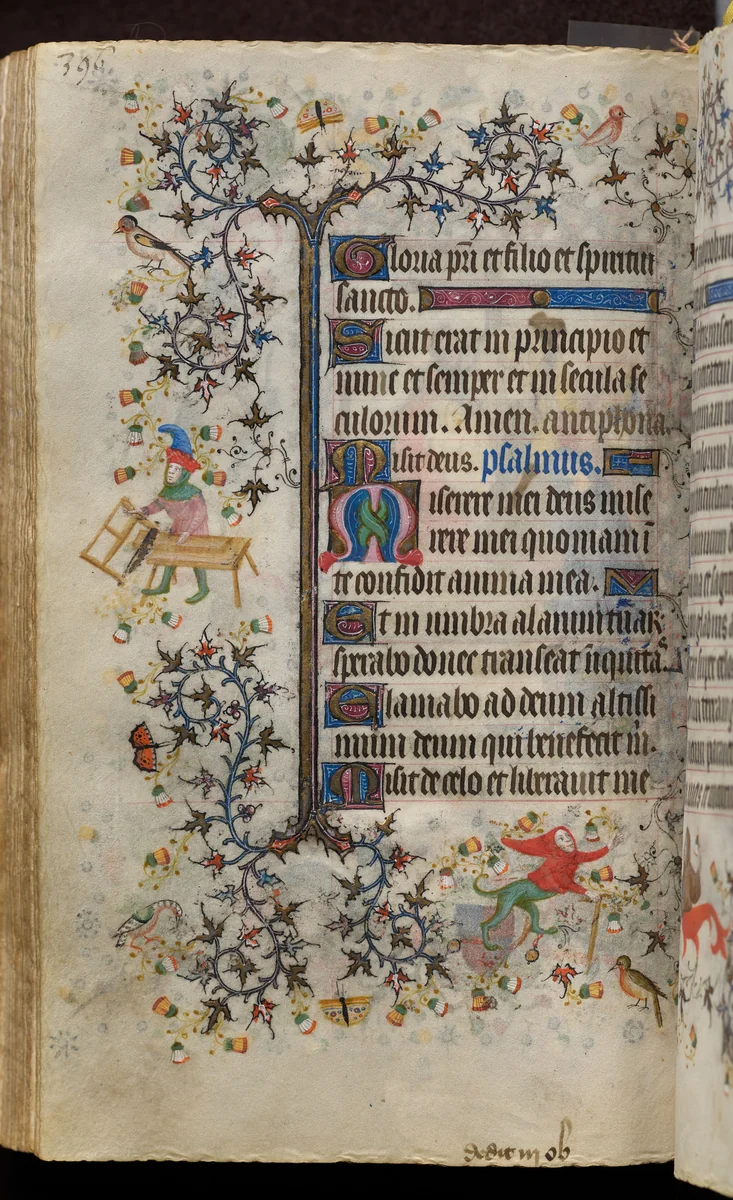Hours of Charles the Noble, King of Navarre (1361-1425): fol. 192v, Text by Master of the Brussels Initials and Associates, book, 1400-1410
