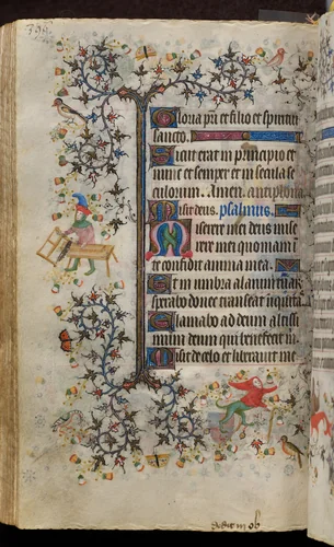 Hours of Charles the Noble, King of Navarre (1361-1425): fol. 192v, Text by Master of the Brussels Initials and Associates, book, 1400-1410