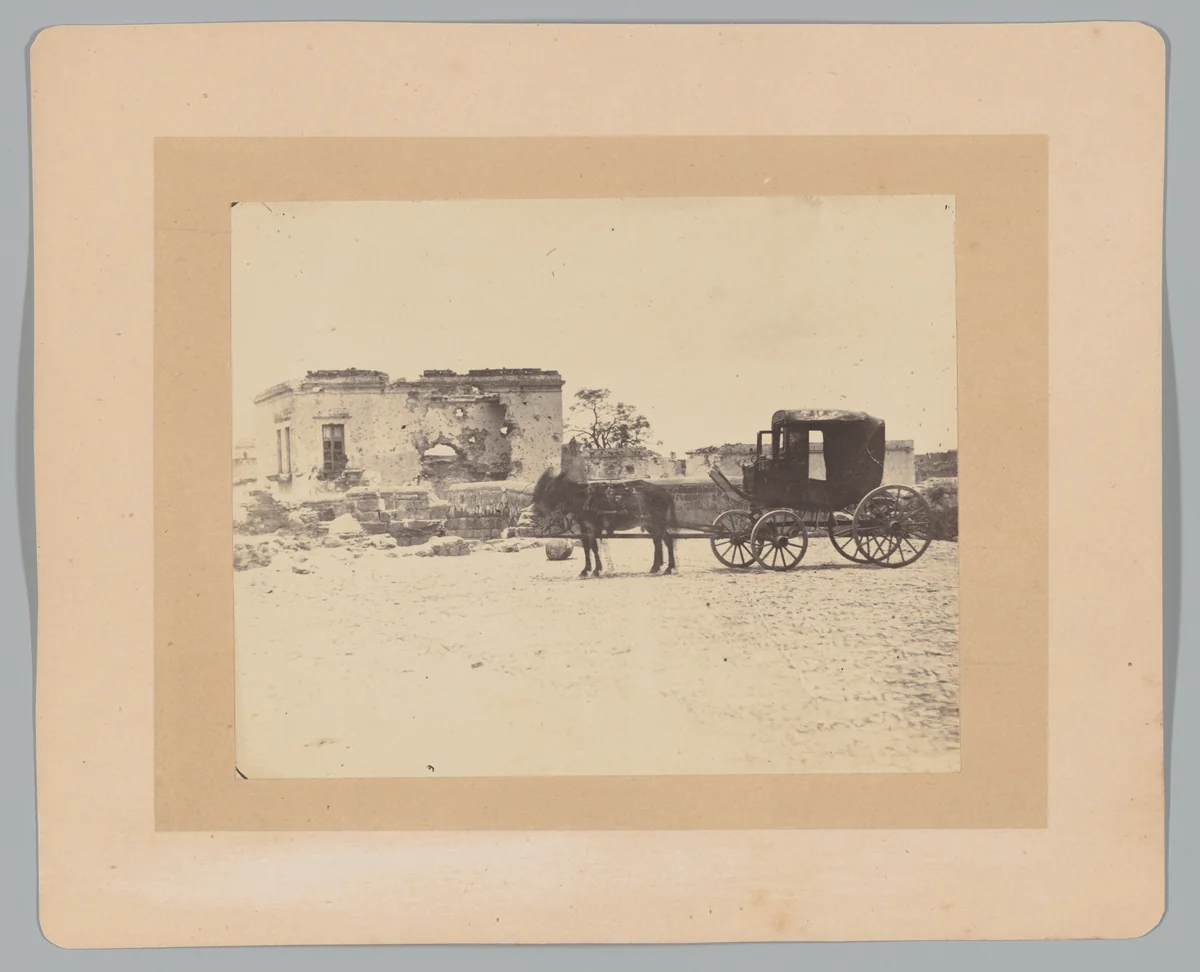 [Emperor Maximilian's Death Carriage] by François Aubert, photograph, 1867