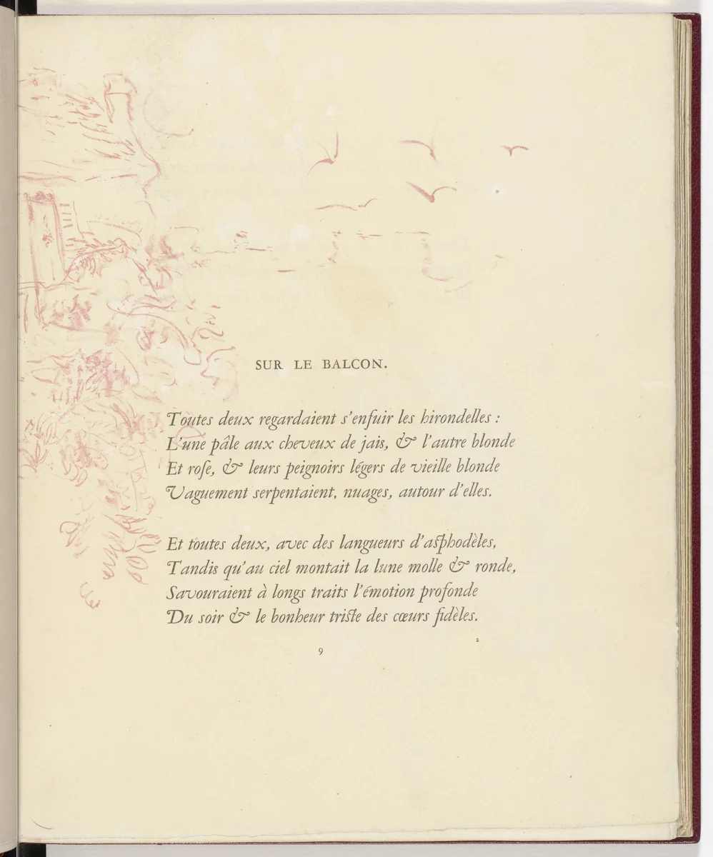 In-text plate (page 9) from Parallèlement (In Parallel) by Pierre Bonnard, illustrated book, 1900