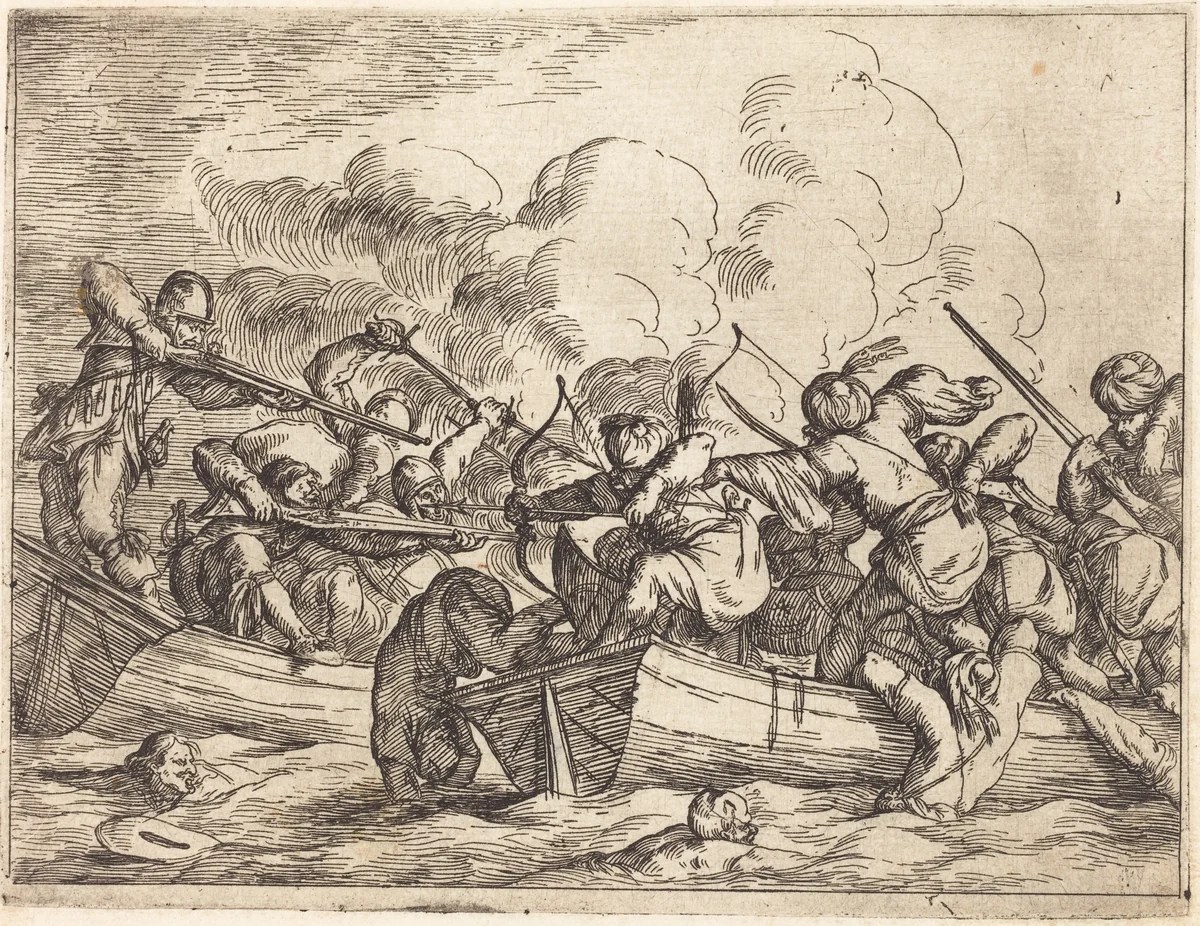 Capricci di varie battaglie by Johann Wilhelm Baur, print, 1635