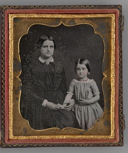 Untitled (Portrait of a Woman and a Child) by Unknown maker, other, 1850-1860