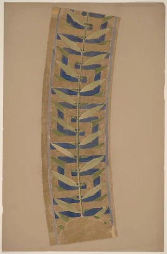 Study for a Border Design by Charles Sprague Pearce, drawing, 1890-1897
