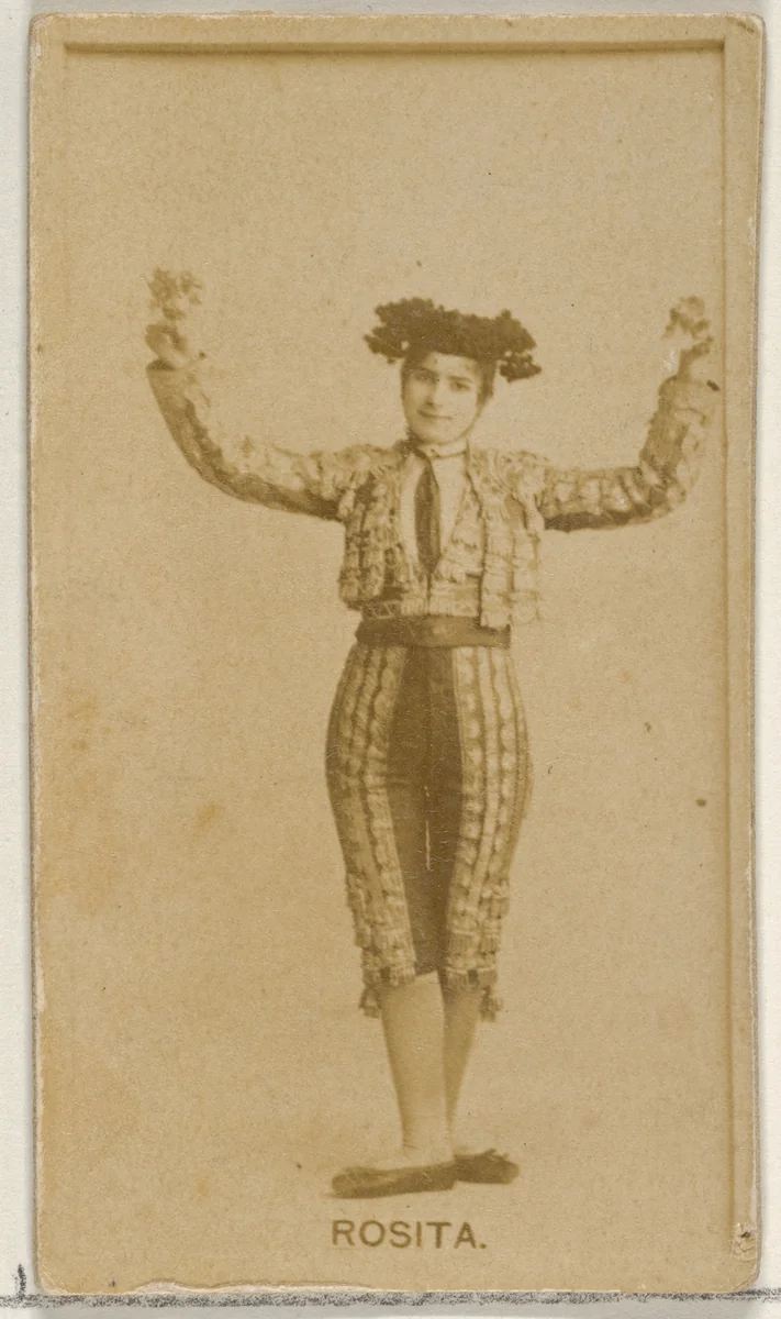 Rosita, from the Actors and Actresses series (N45, Type 8) for Virginia Brights Cigarettes by Allen & Ginter, photograph, 1885-1891