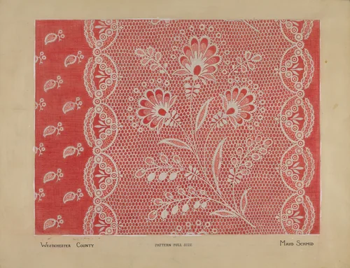 Linen Square by Maud Schmid, index of american design, 1936