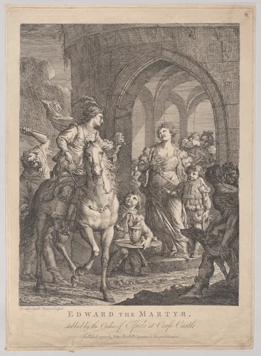 Edward the Martyr by Andrea Casali, print, 1773