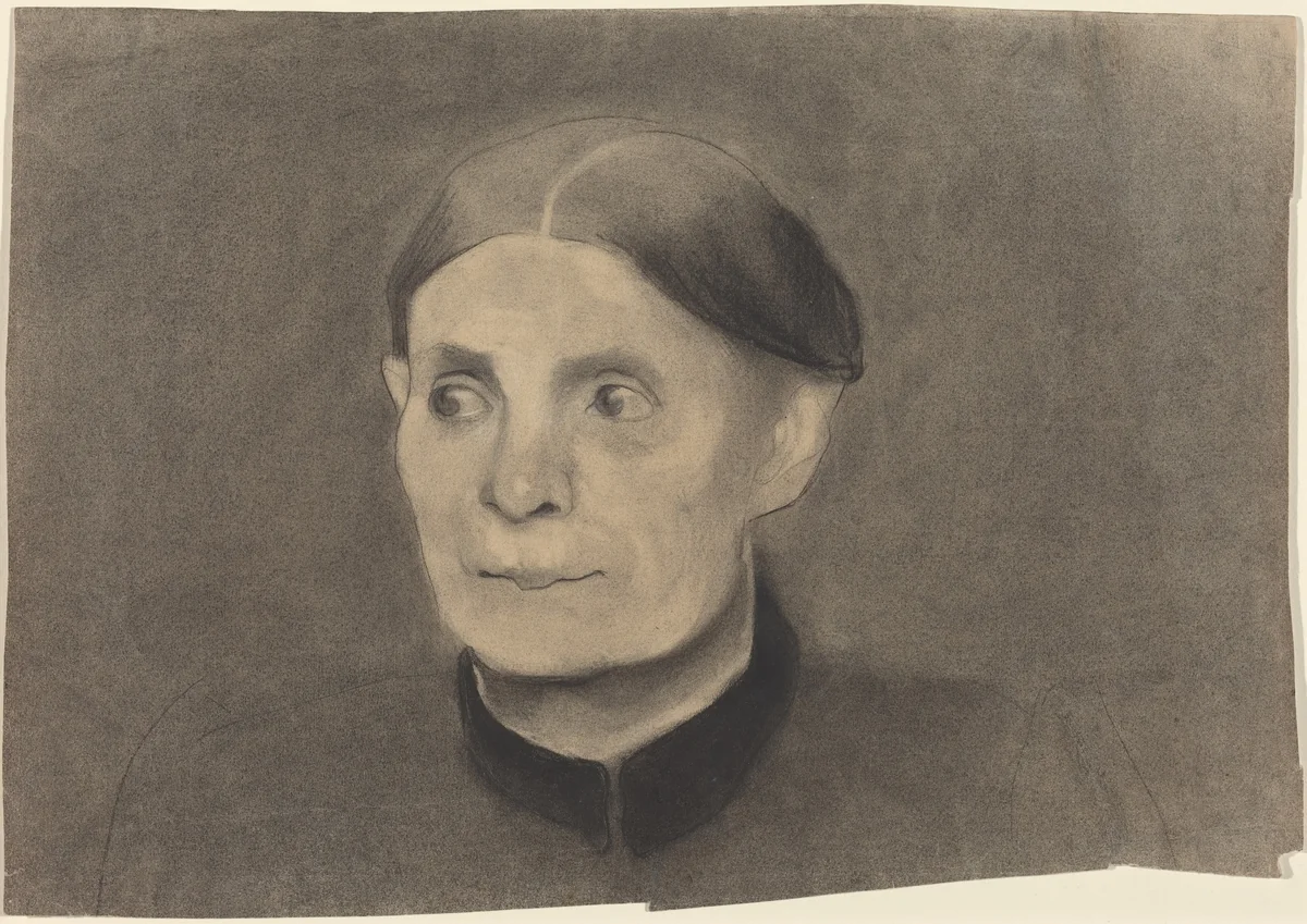 Portrait of a Woman by Paula Modersohn-Becker, drawing, 1898
