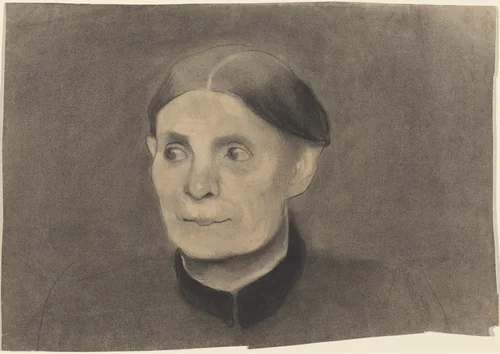 Portrait of a Woman by Paula Modersohn-Becker, drawing, 1898