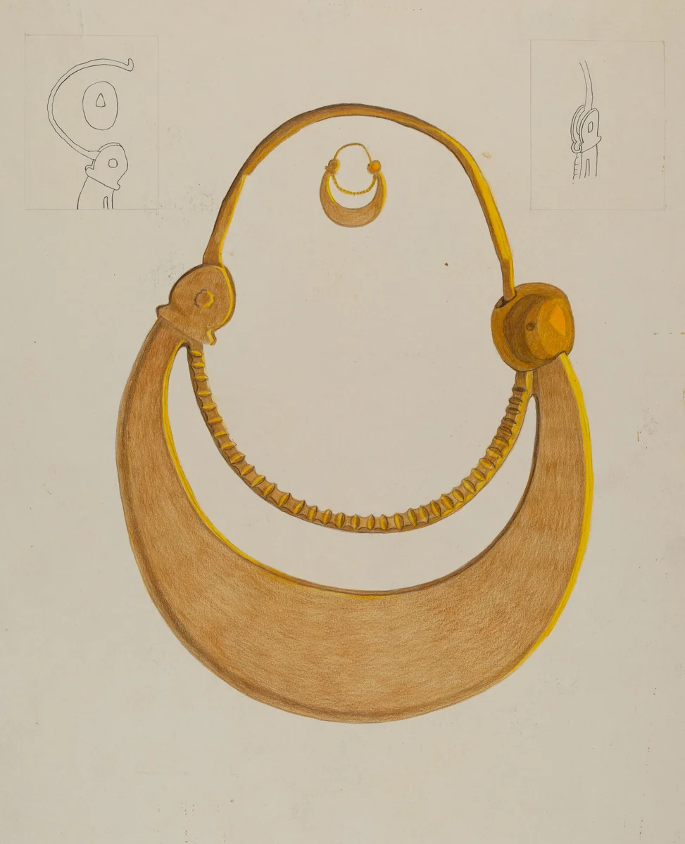 Loop Earrings by Tulita Westfall, index of american design, 1937