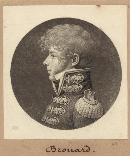 Michel Angélique Brouard by Charles B. J. Févret de Saint-Mémin, print, 1809